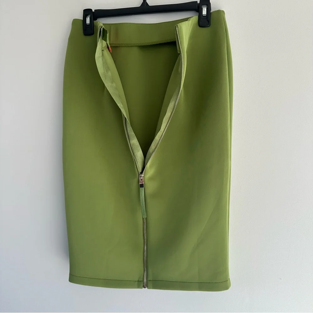 Catherine Malandrino Classic Pencil Skirt in Green Size 6 - Picture 5 of 9